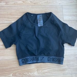 Gymshark Flex Crop Top - Black